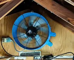 attic fan services with installed attic ventilation fan system in Manchester, NH